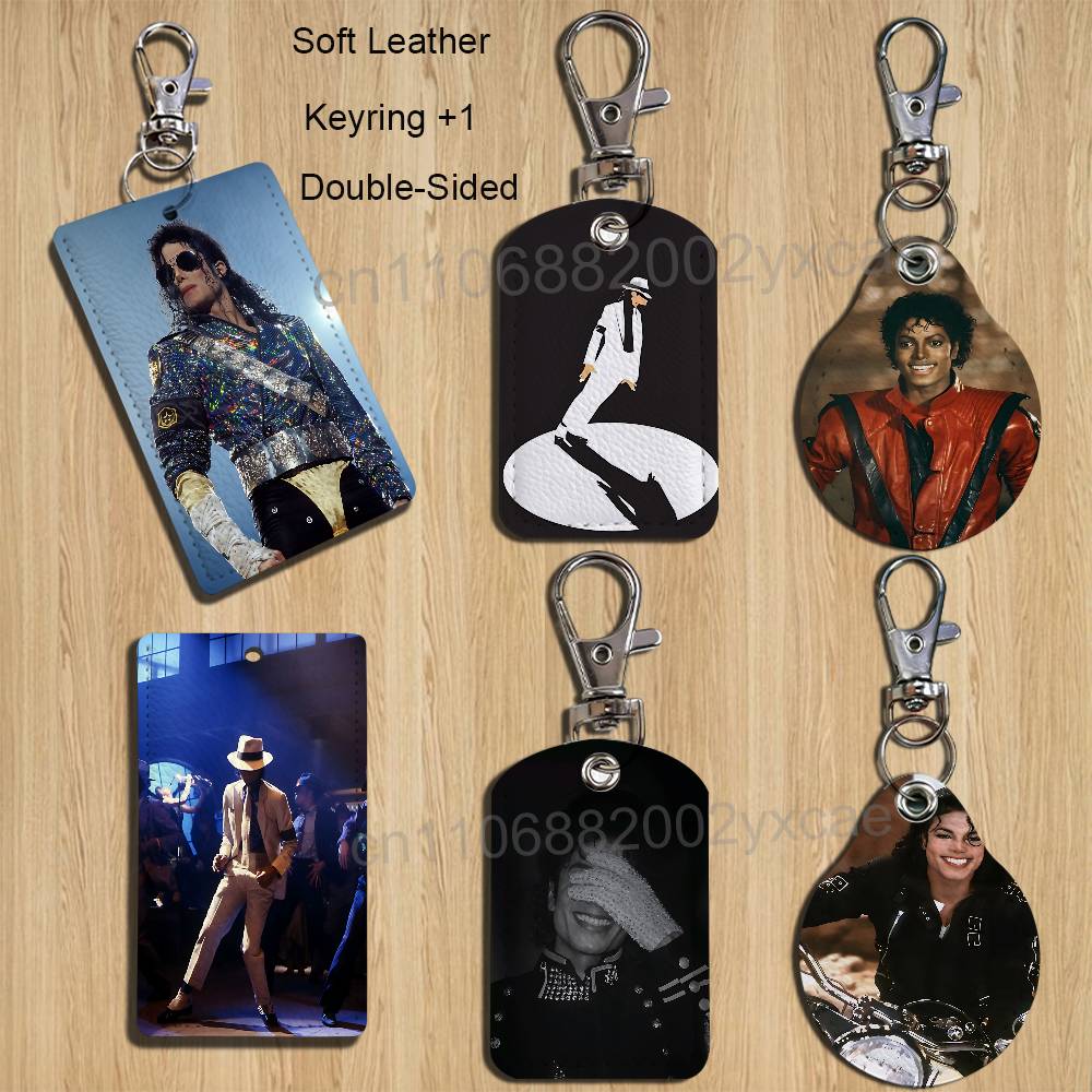 Leather Card Wallet - Dance King Michael Jackson MJ Card