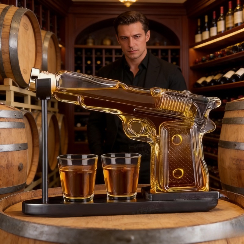 Sandhawk Glass Pistol Decanter - Glass Decanter Whiskey reseña y precio