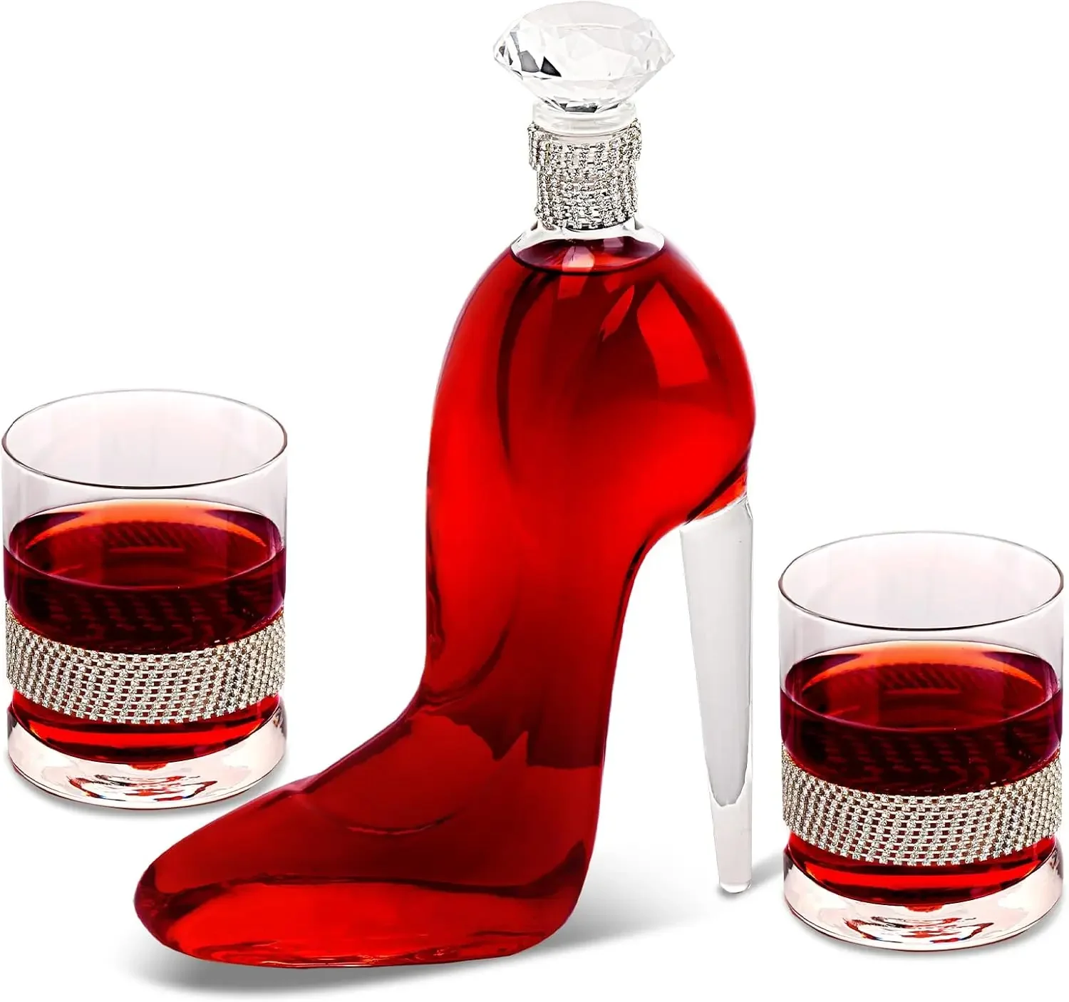 High-Heeled Shoes Shape Whiske - Glass Decanter Whiskey reseña y precio
