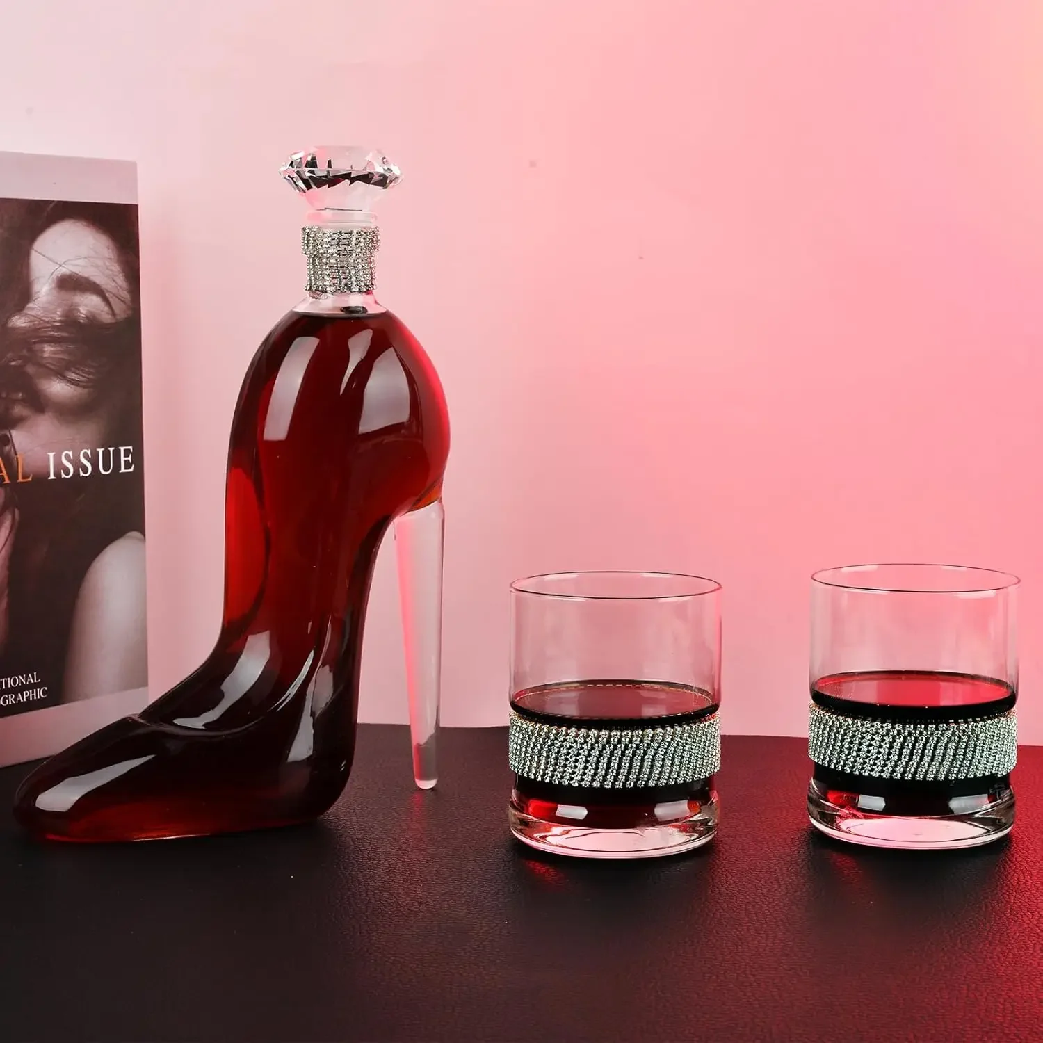 High-Heeled Shoes Shape Whiske - Glass Decanter Whiskey reseña y precio