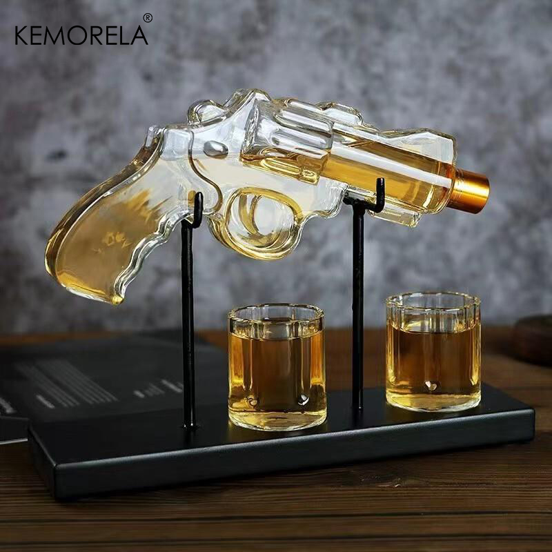 KEMORELA Revolver Glass Decant - Glass Decanter Whiskey reseña y precio