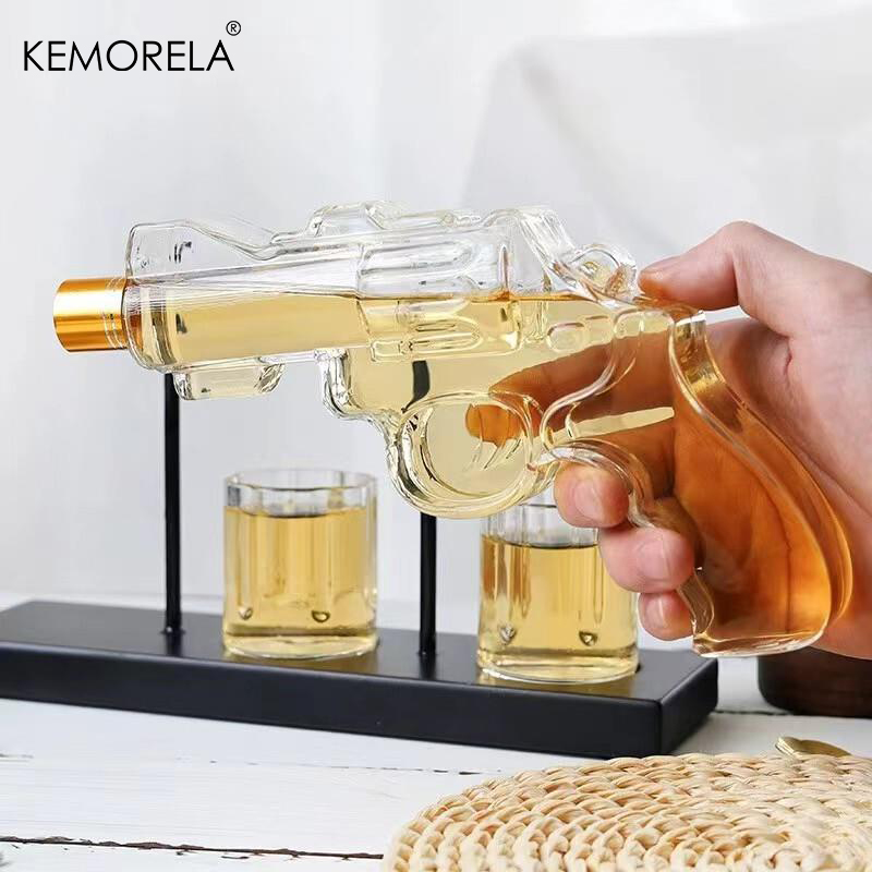 KEMORELA Revolver Glass Decant - Glass Decanter Whiskey reseña y precio