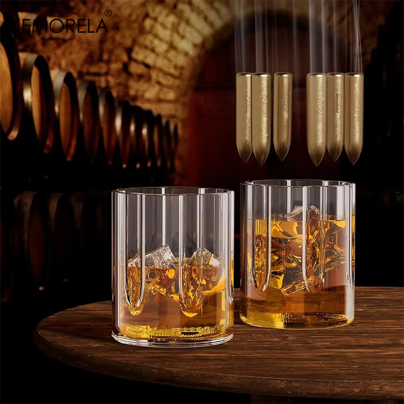 KEMORELA Revolver Glass Decant - Glass Decanter Whiskey reseña y precio