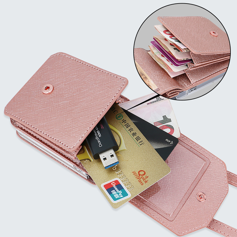 Vietao Crossbody Lanyard Mobil - Leather Card Wallet reseña y precio