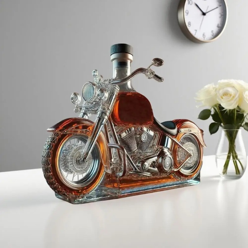 Motorcycle Style Whisky Decant - Glass Decanter Whiskey reseña y precio