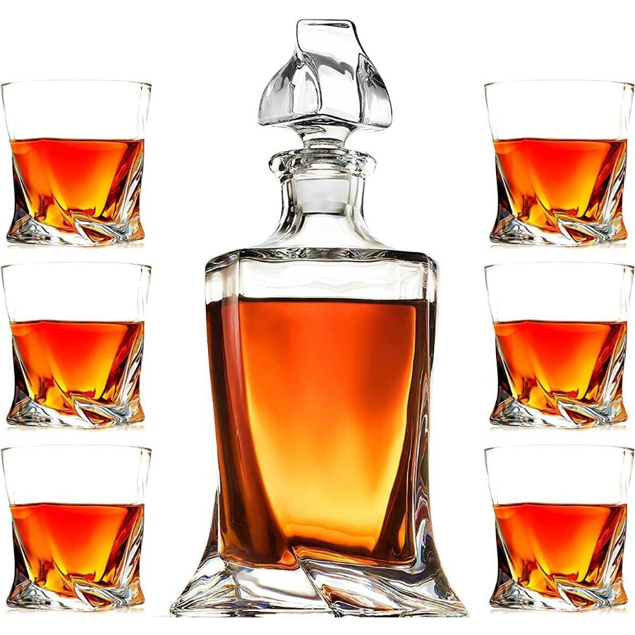 LeadFree Crystal Glass Whiskey - Glass Decanter Whiskey reseña y precio