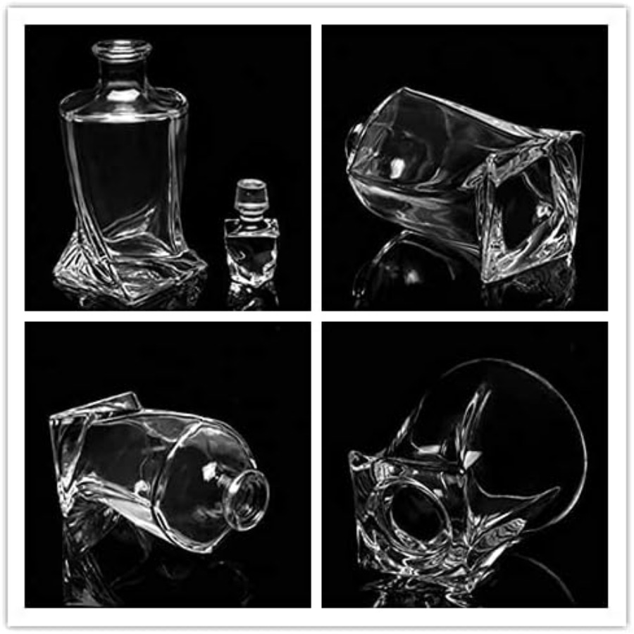 LeadFree Crystal Glass Whiskey - Glass Decanter Whiskey reseña y precio