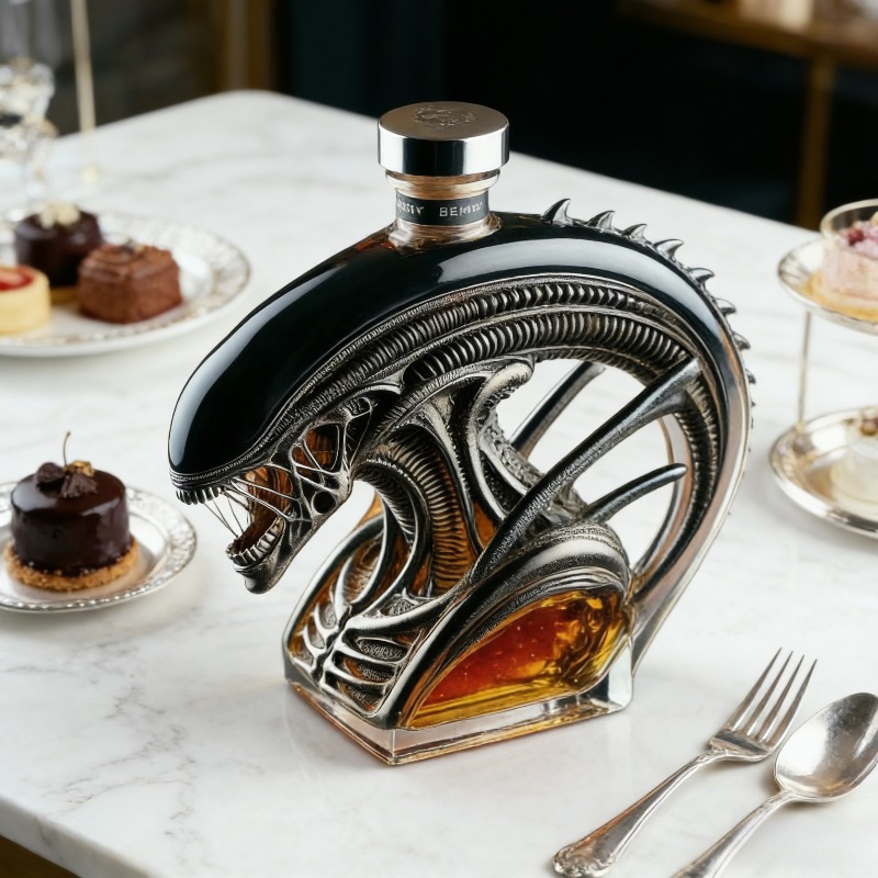 Alien Xenomorph Shaped Whiskey - Glass Decanter Whiskey reseña y precio