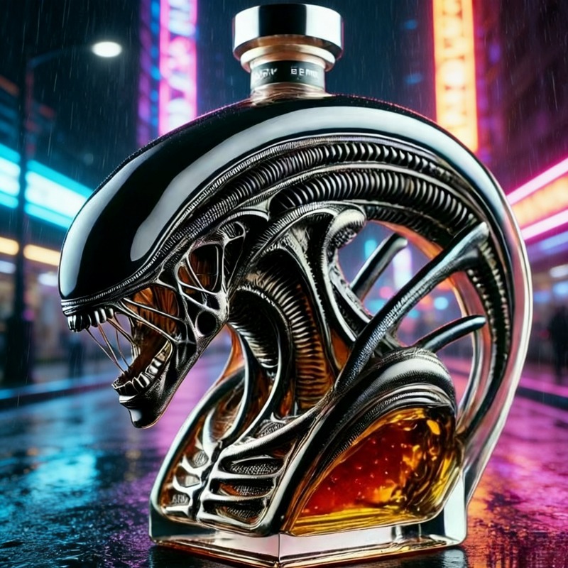 Alien Xenomorph Shaped Whiskey - Glass Decanter Whiskey reseña y precio