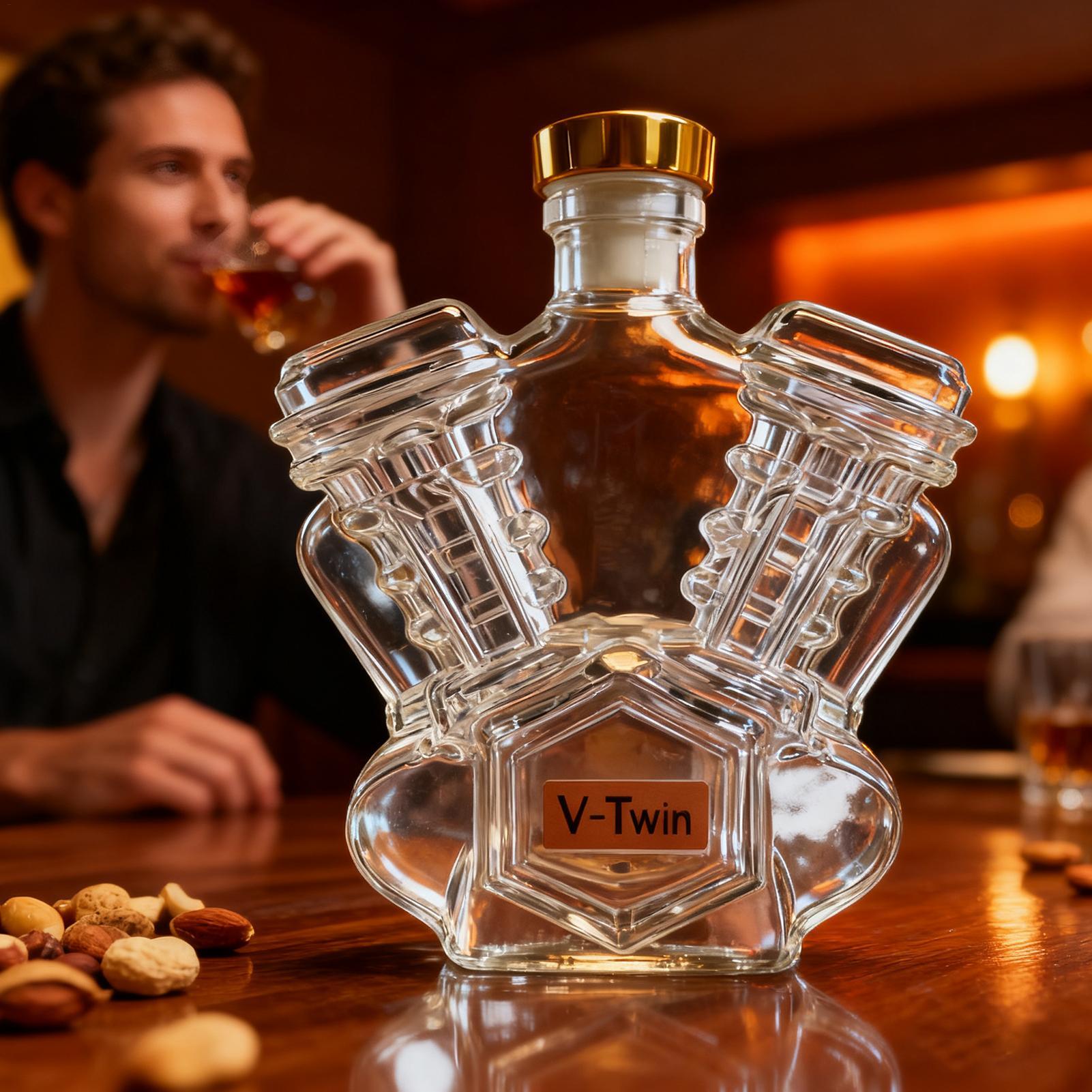 Empty Whiskey Bottles Househol - Glass Decanter Whiskey reseña y precio