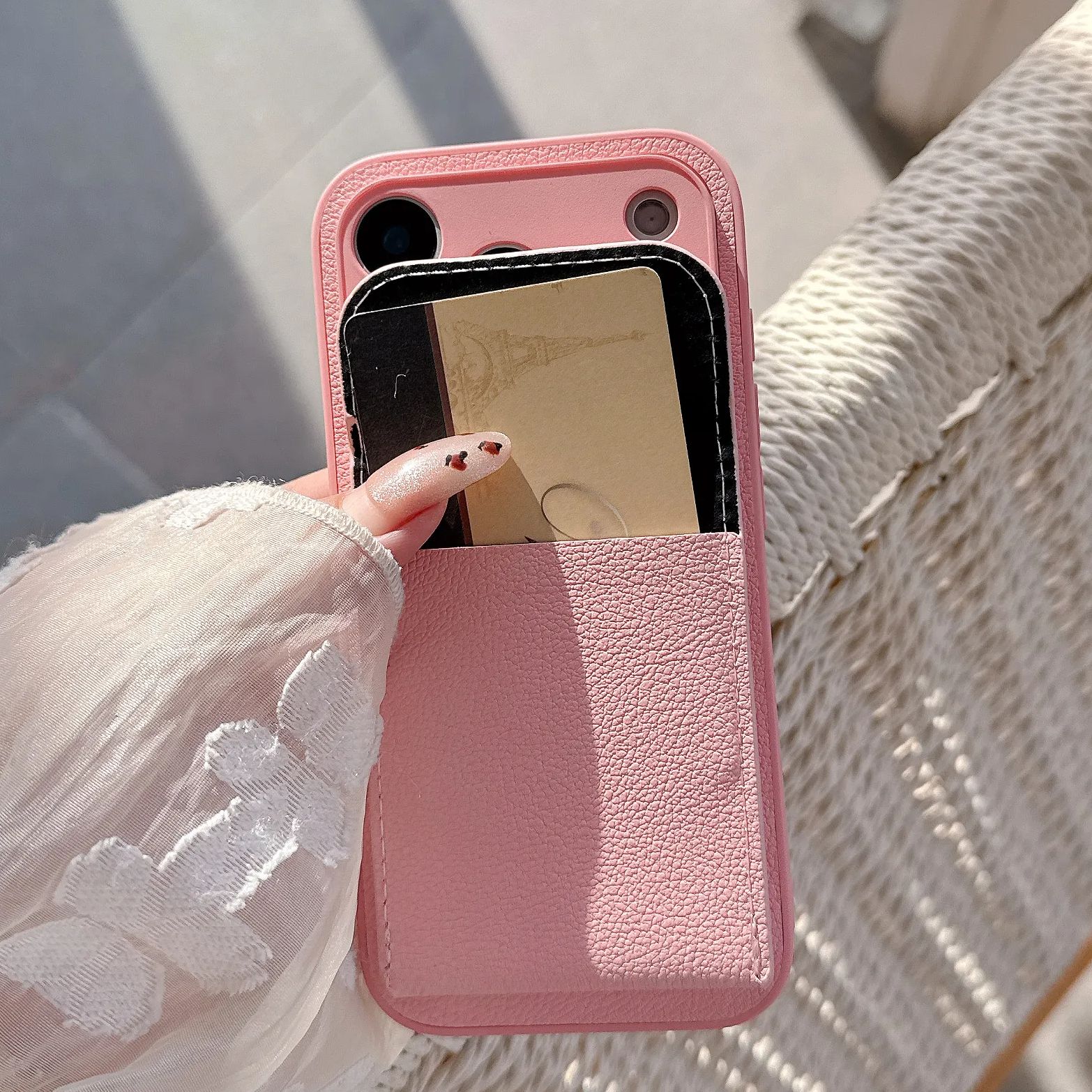 Card Slot Wallet PU Leather Br - Leather Card Wallet reseña y precio