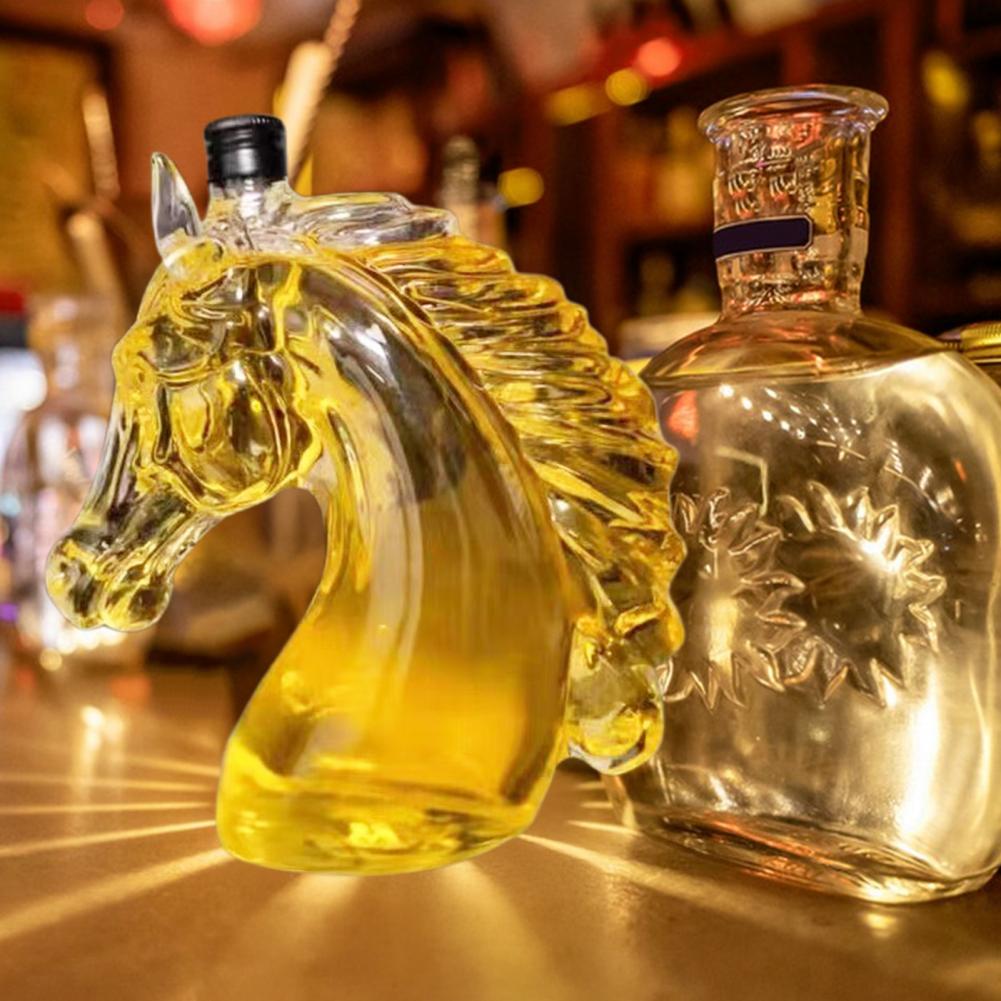 Whiskey Bottle Engraved Horse  - Glass Decanter Whiskey reseña y precio