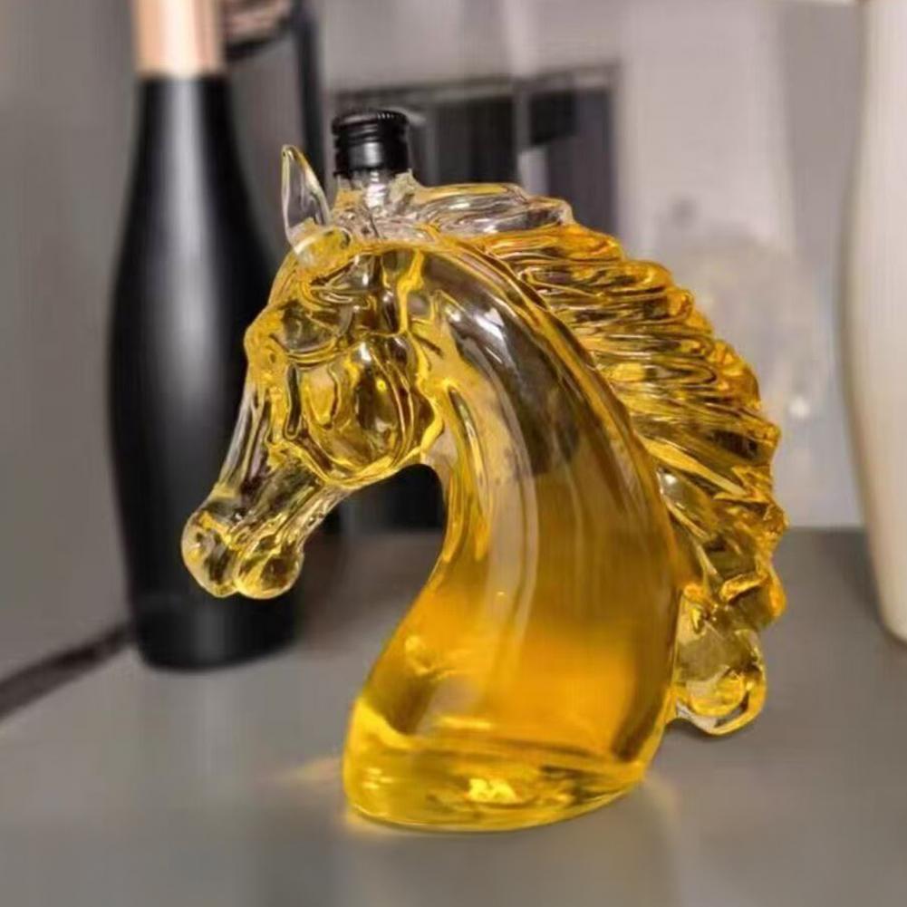 Whiskey Bottle Engraved Horse  - Glass Decanter Whiskey reseña y precio