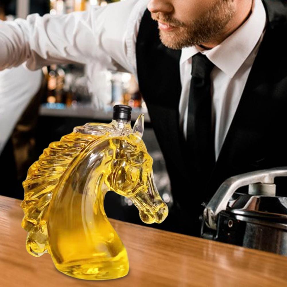 Whiskey Bottle Engraved Horse  - Glass Decanter Whiskey reseña y precio