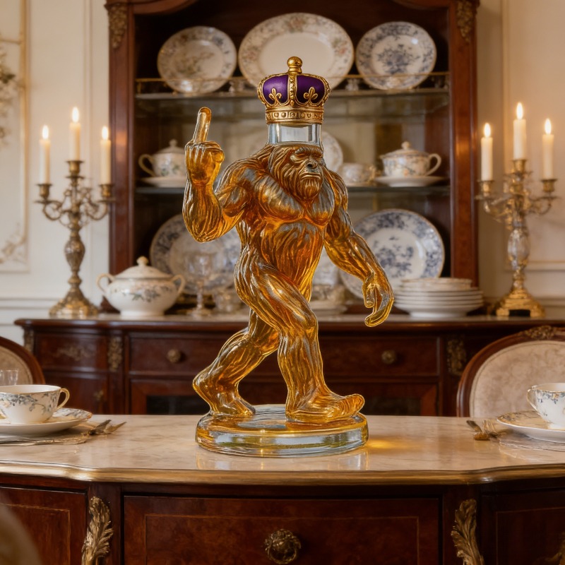 Funny Bigfoot Crown Whiskey De - Glass Decanter Whiskey reseña y precio