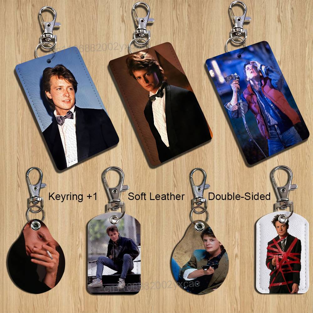 COOL M-Michael J. Fox Keychain - Leather Card Wallet reseña y precio