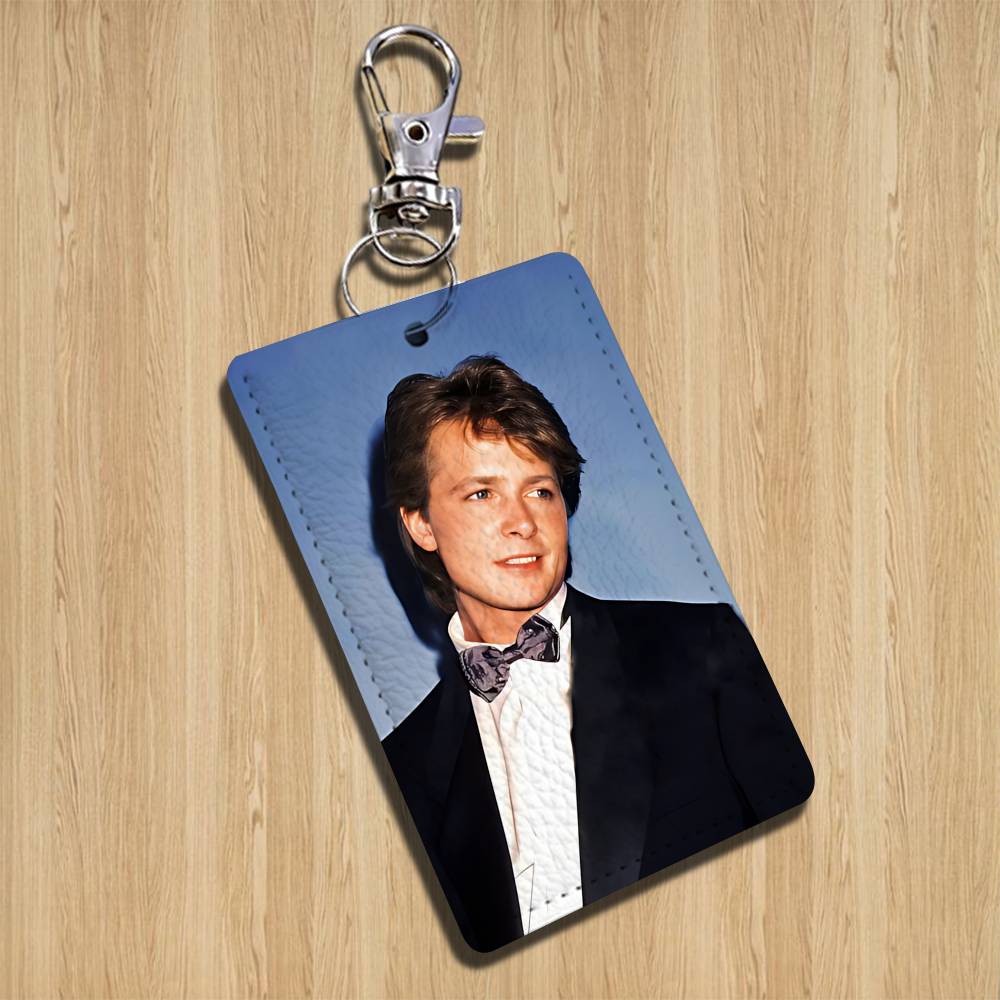 COOL M-Michael J. Fox Keychain - Leather Card Wallet reseña y precio