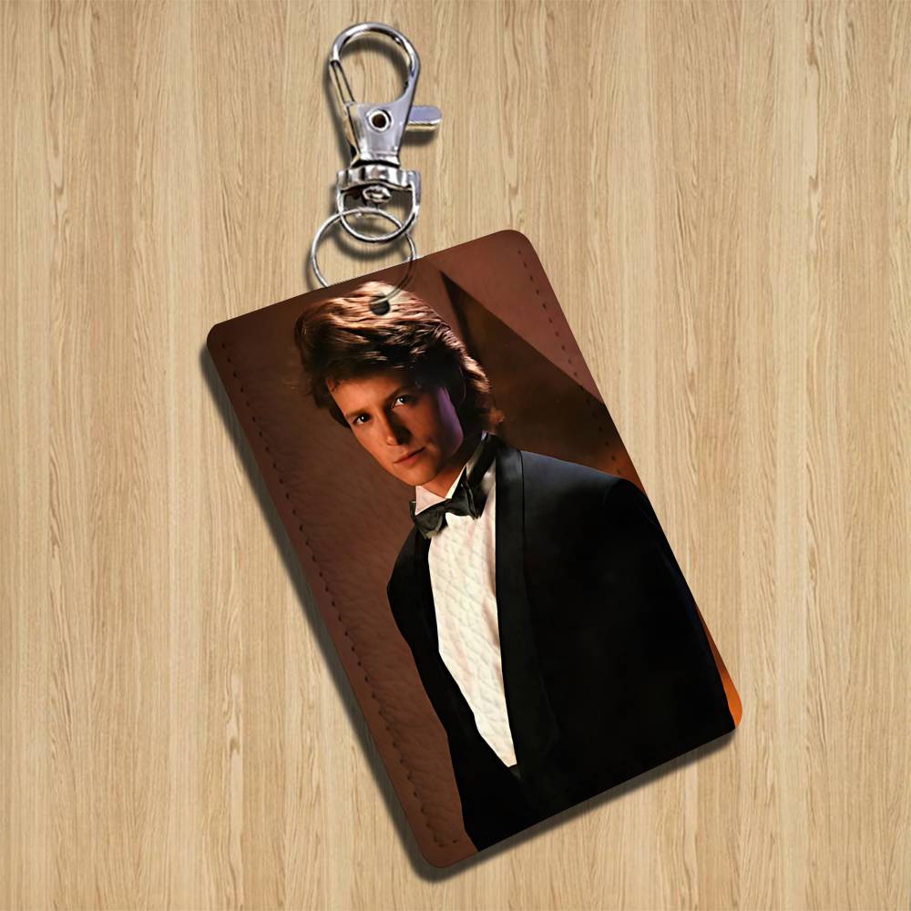 COOL M-Michael J. Fox Keychain - Leather Card Wallet reseña y precio