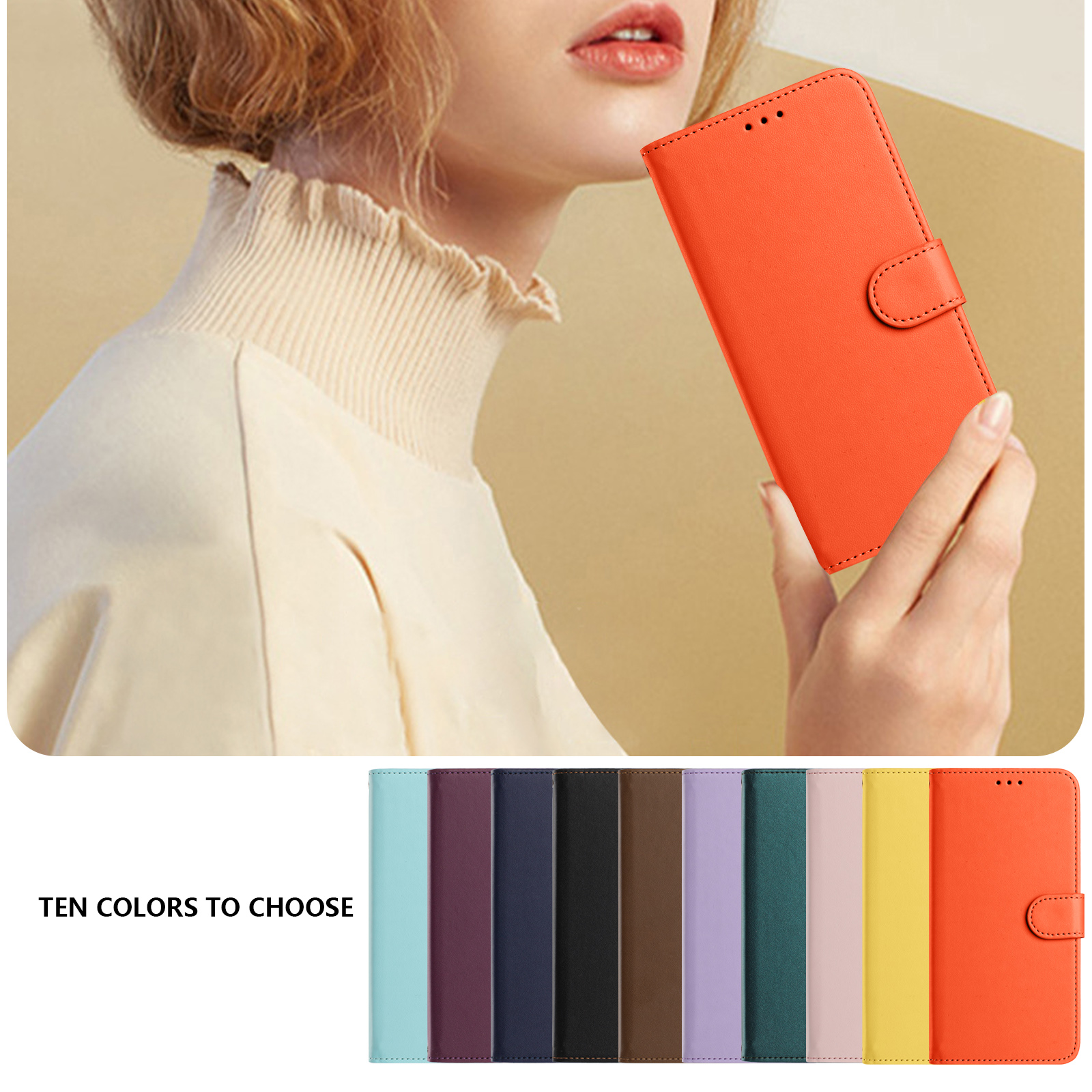 Solid Color PU Leather Lanyard - Leather Card Wallet reseña y precio