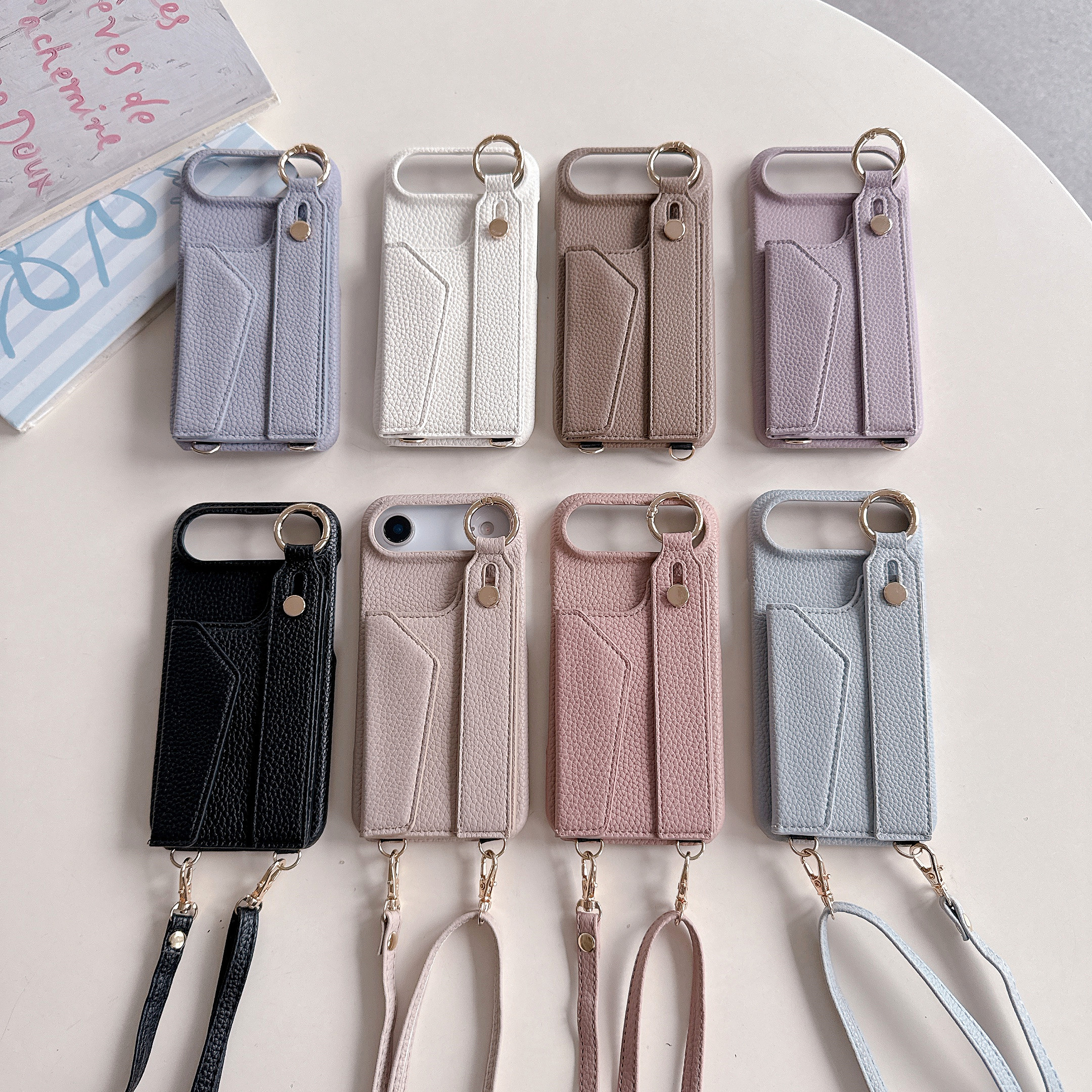 Wrist Strap Crossbody Ring Hol - Leather Card Wallet reseña y precio