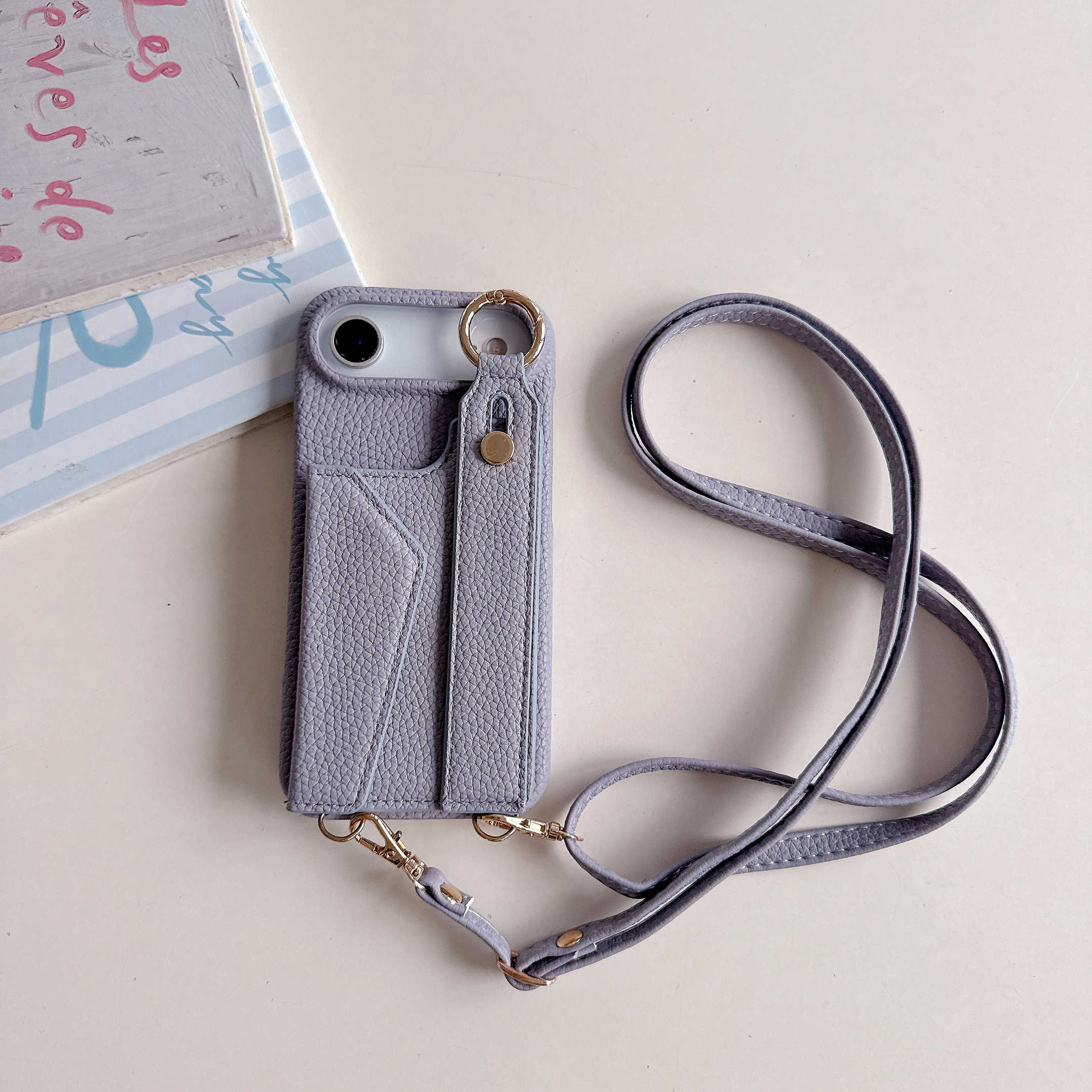 Wrist Strap Crossbody Ring Hol - Leather Card Wallet reseña y precio