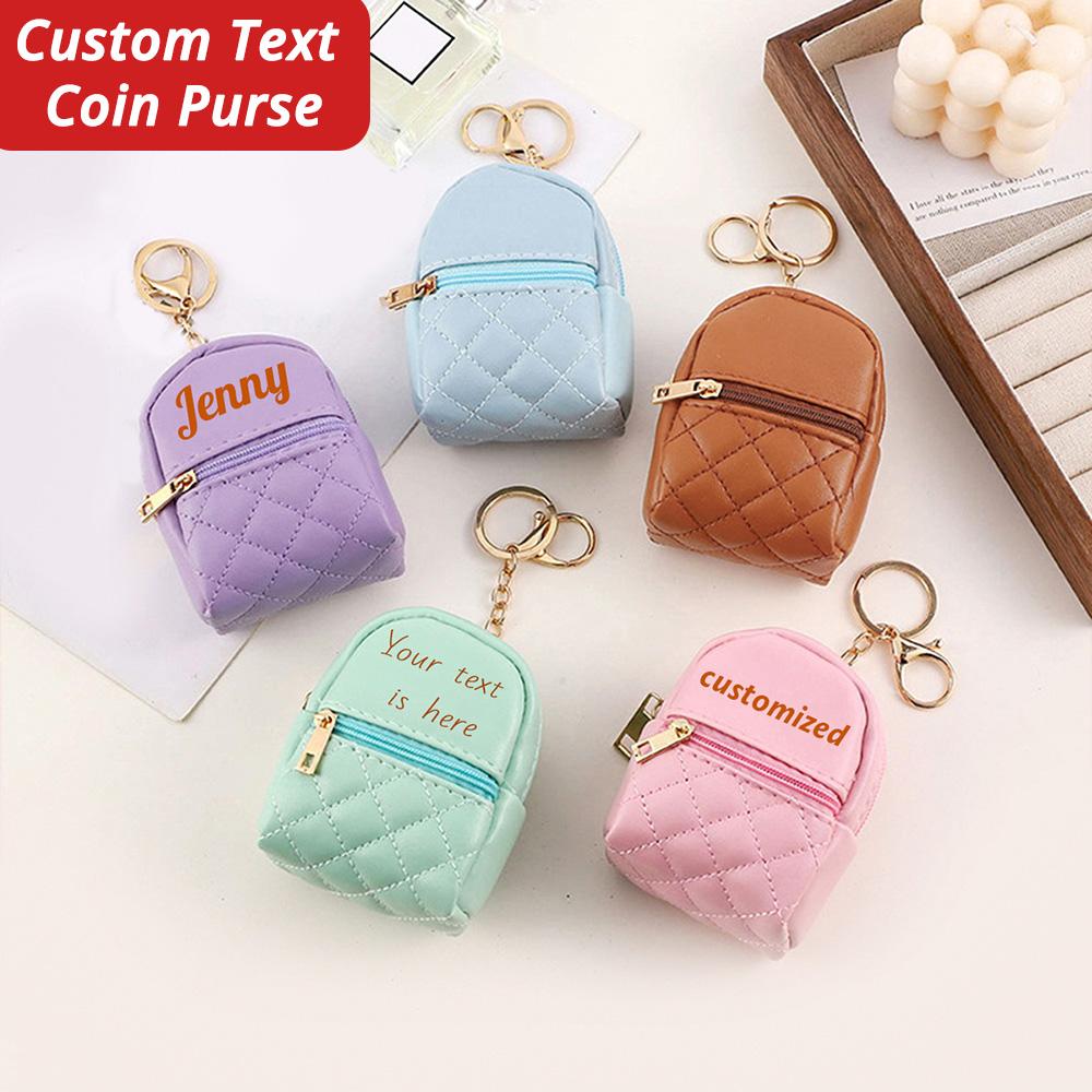 Mini Custom Name Coin Purse Pe - Leather Card Wallet reseña y precio