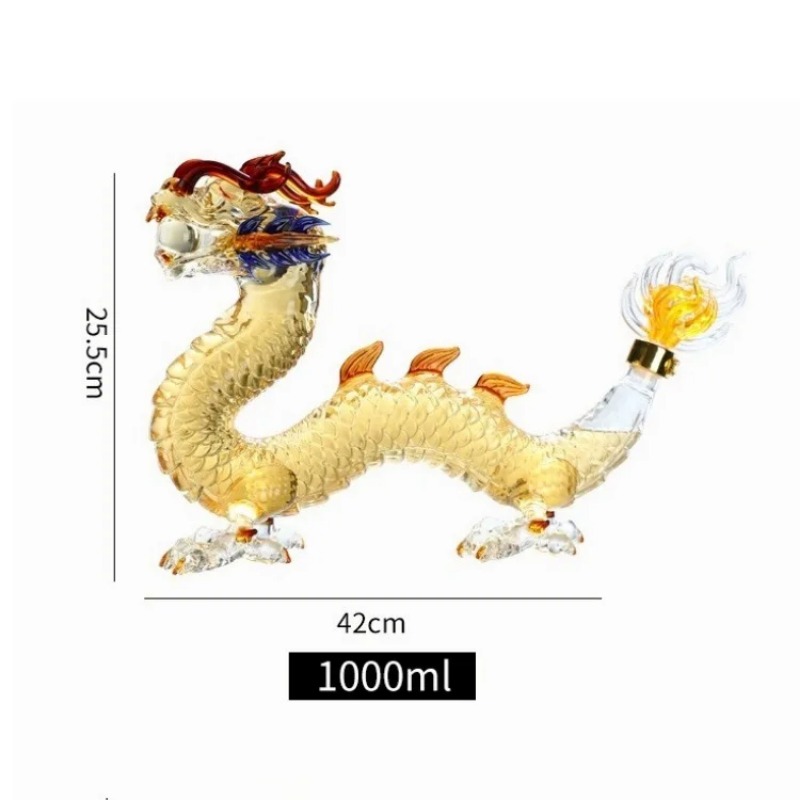 Dragon shaped Chinese Zodiac w - Glass Decanter Whiskey reseña y precio