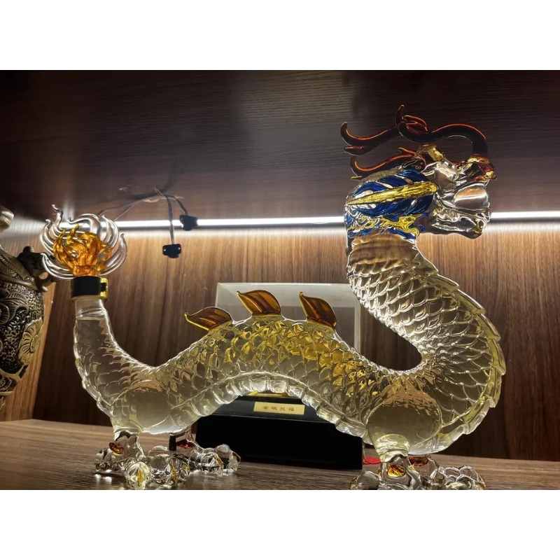 Dragon shaped Chinese Zodiac w - Glass Decanter Whiskey reseña y precio
