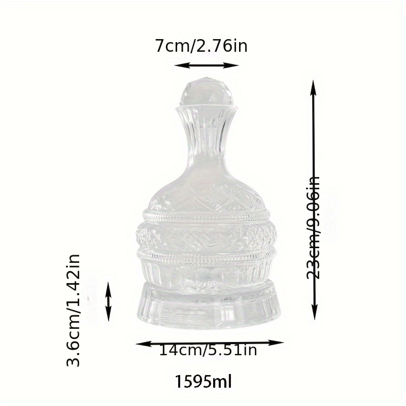 Crystal Wine Decanter Elegant  - Glass Decanter Whiskey reseña y precio