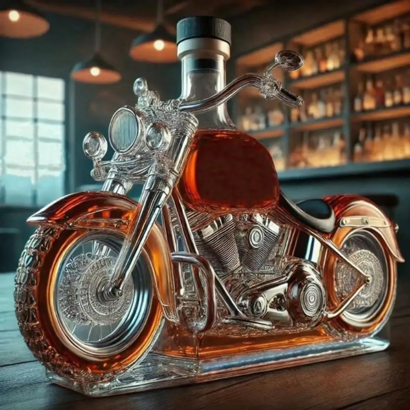 Motorcycle Style Whisky Decant - Glass Decanter Whiskey reseña y precio