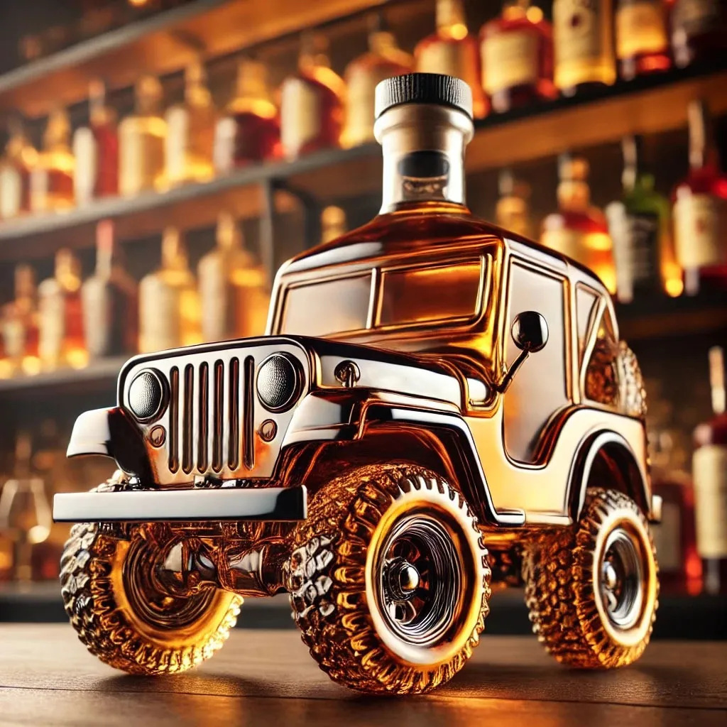 Vintage Car-Shaped Glass Liquo - Glass Decanter Whiskey reseña y precio