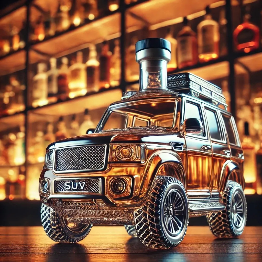 Vintage Car-Shaped Glass Liquo - Glass Decanter Whiskey reseña y precio
