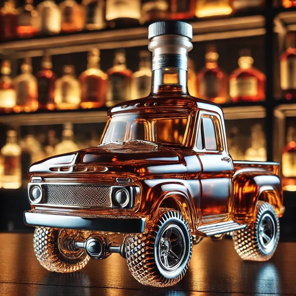 Vintage Car-Shaped Glass Liquo - Glass Decanter Whiskey reseña y precio