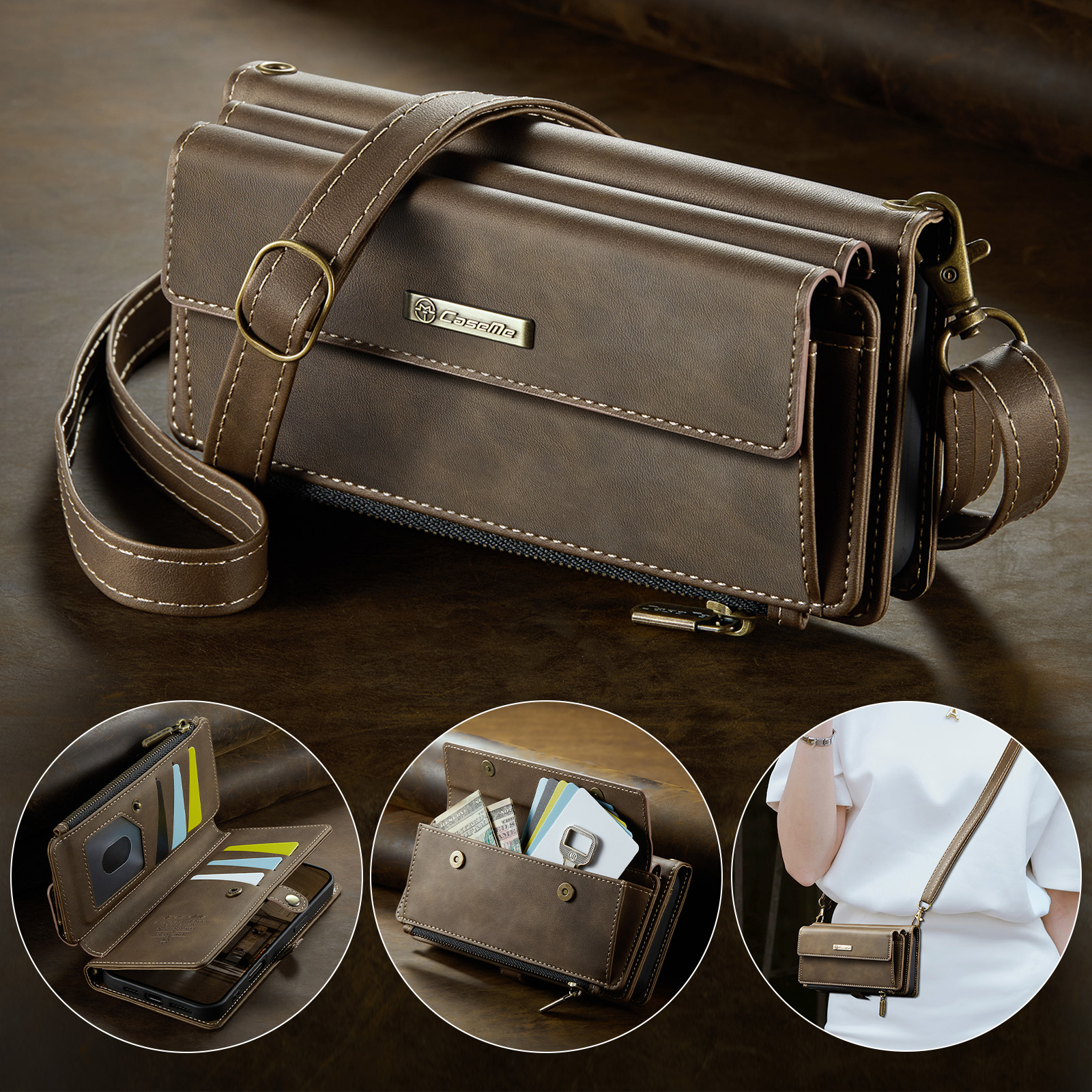 Business Magnetic Card Solt Wa - Leather Card Wallet reseña y precio