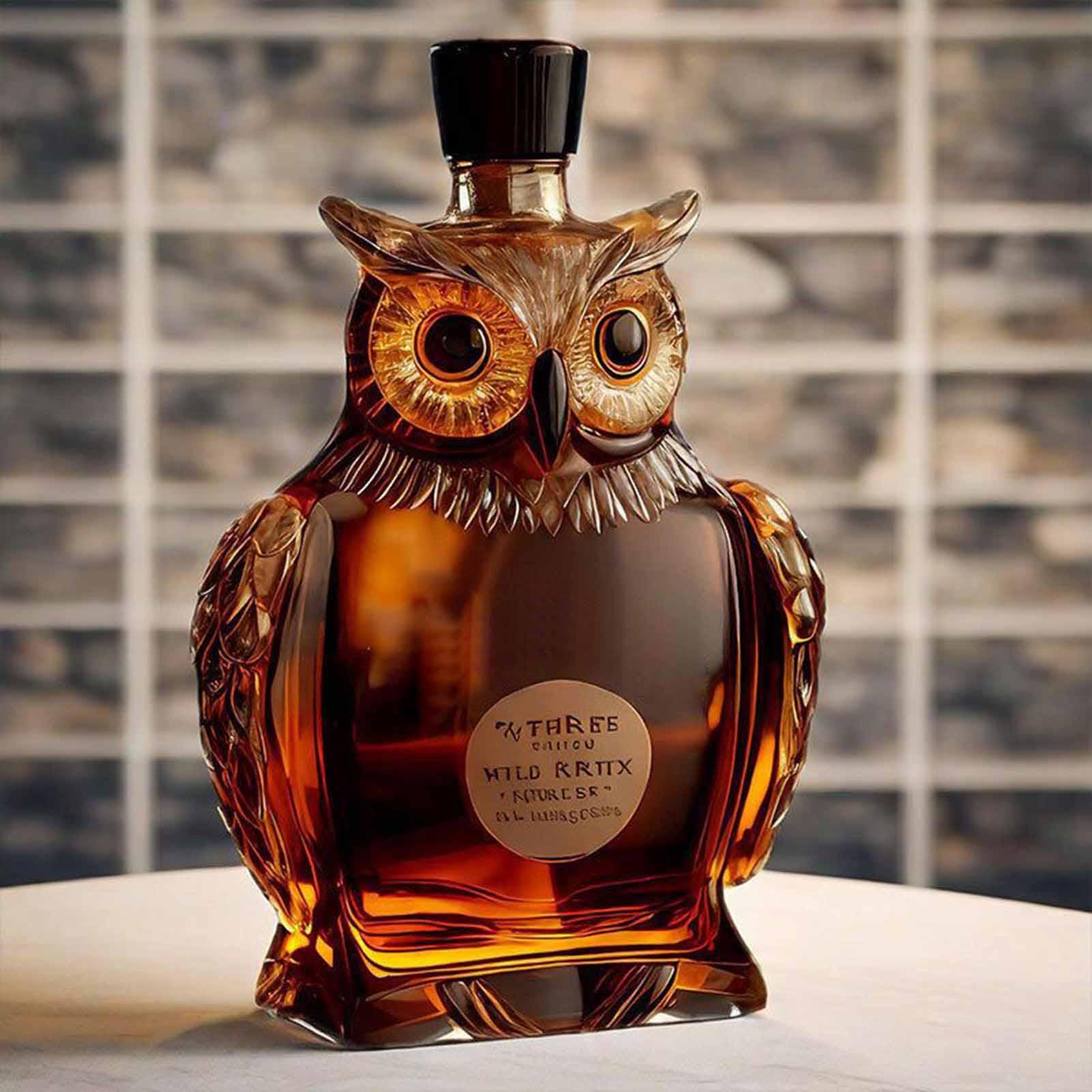 Owl Shape Home Bar Decanter 35 - Glass Decanter Whiskey reseña y precio