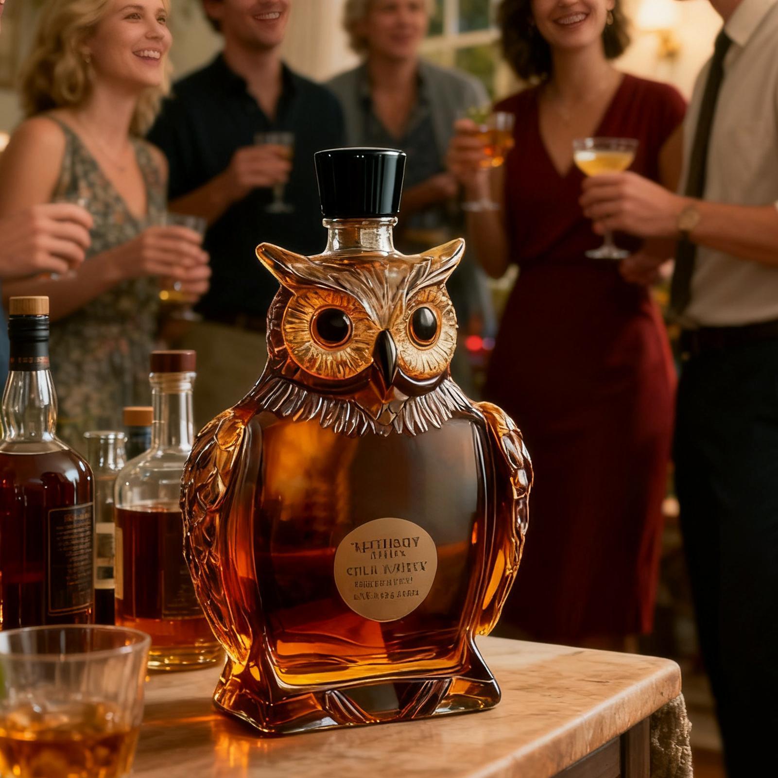 Owl Shape Home Bar Decanter 35 - Glass Decanter Whiskey reseña y precio