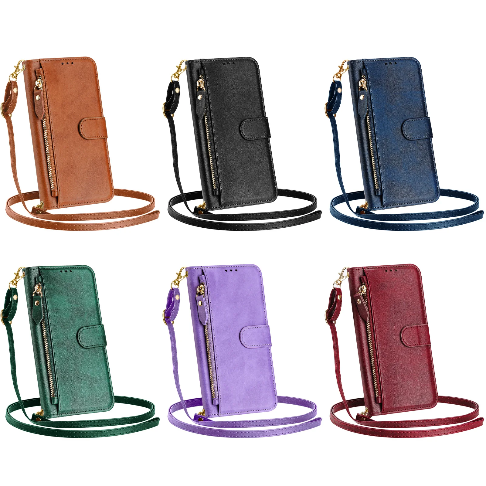 Crossbody Zipper Cards Solt Le - Leather Card Wallet reseña y precio
