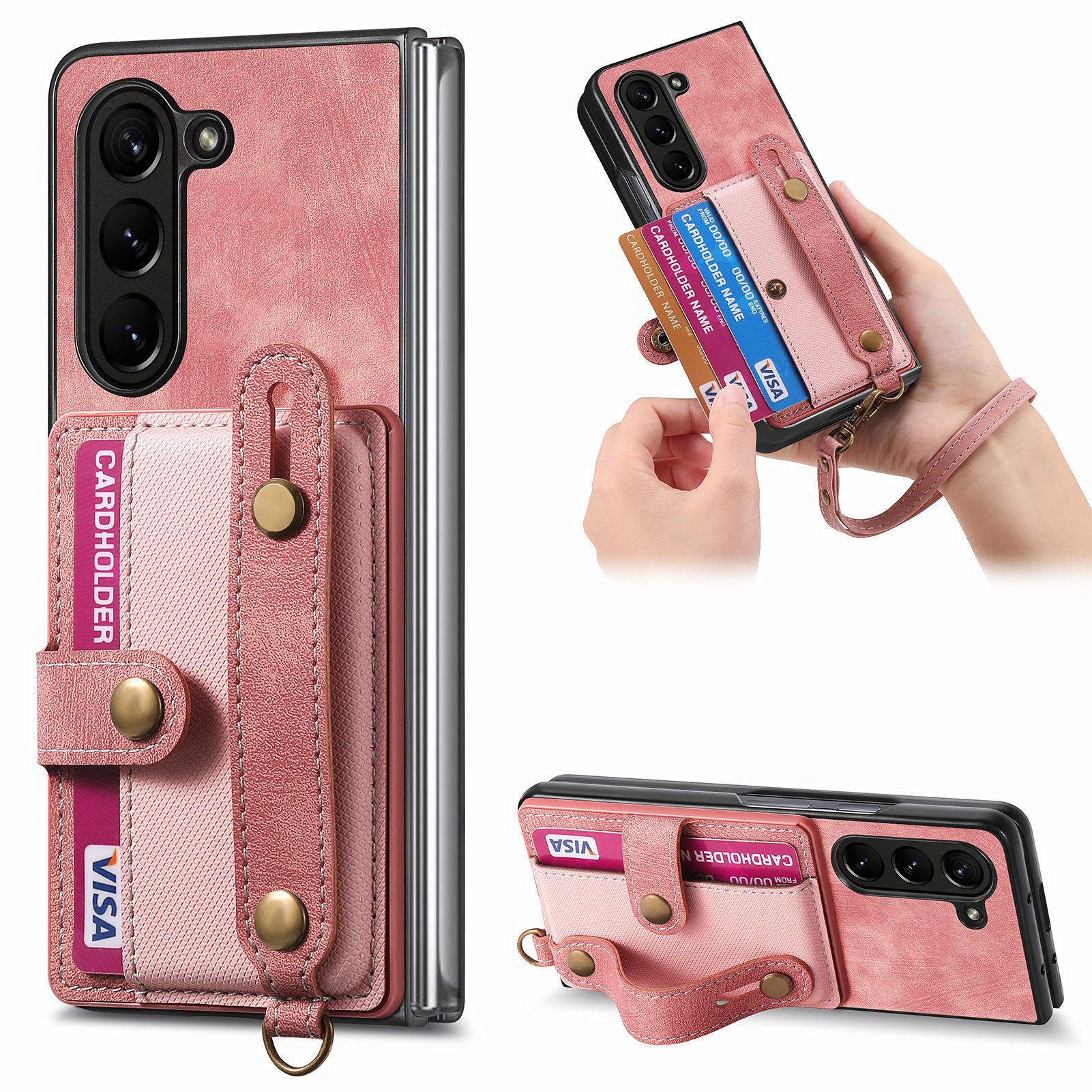 PU Leather Phone Case for Sams - Leather Card Wallet reseña y precio