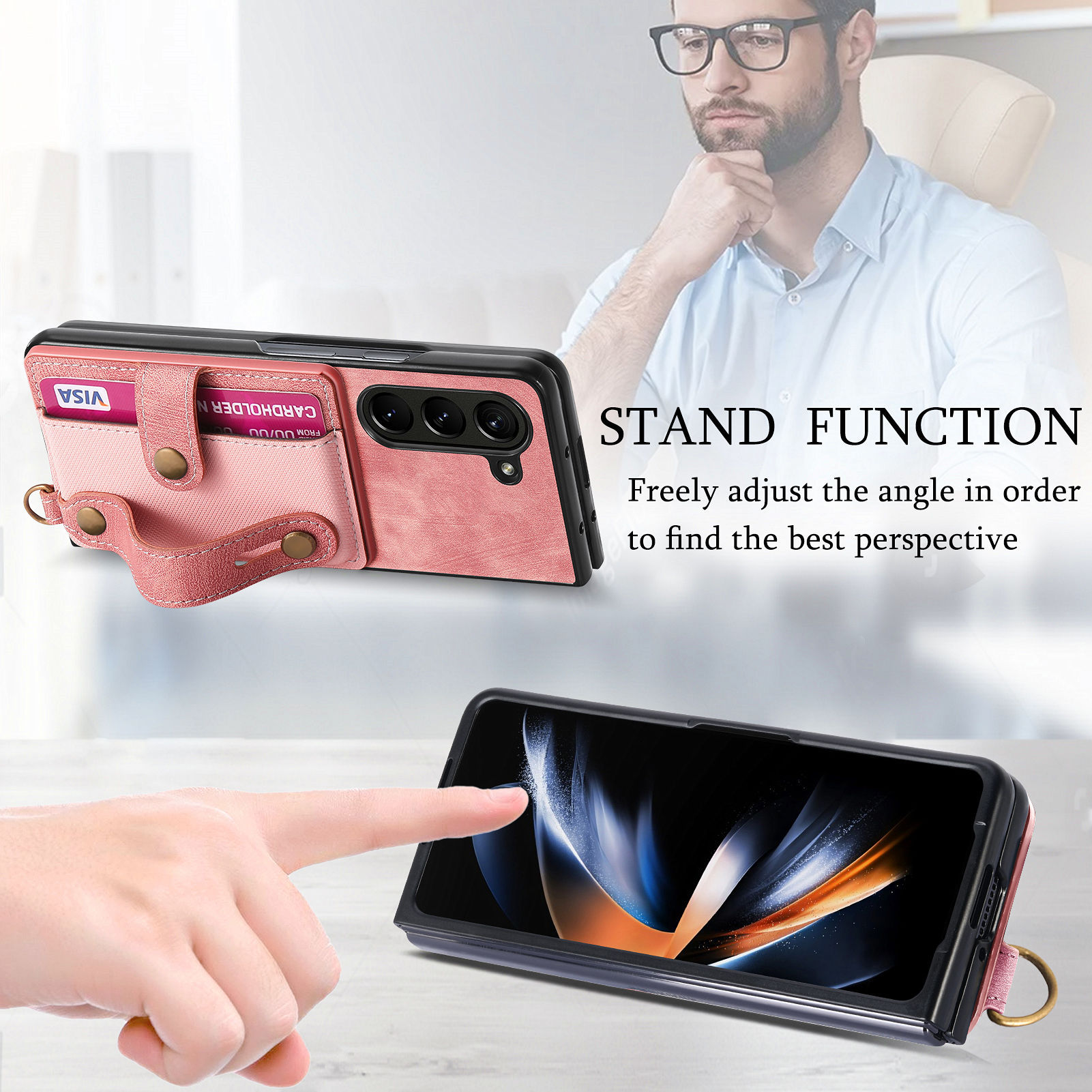 PU Leather Phone Case for Sams - Leather Card Wallet reseña y precio